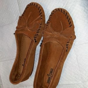 Minnetonka Womens Kilty Moccasins Size 11W